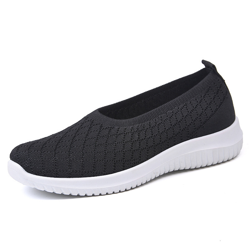 Ddmysports New Autumn Single Shoe Flat Casual Breathable Lightweight Shallow Mouth Comfortable Plus Size Women S Shoes OUTDOOR