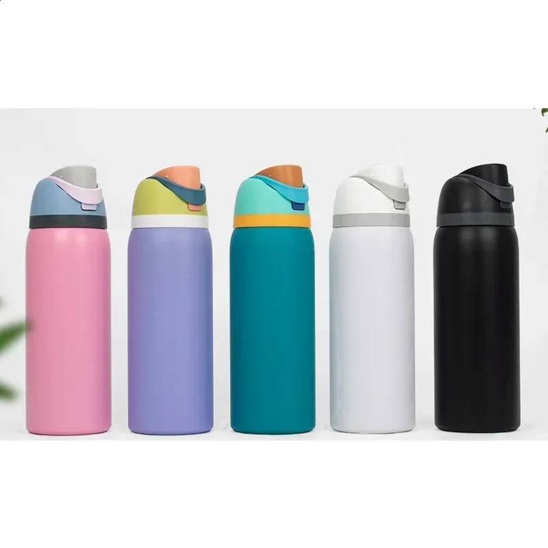 Owara Water Bottle 19 oz 32 oz Stainless Steel Space Water Bottle Water Bottle with Straw Outdoor Sports 240816