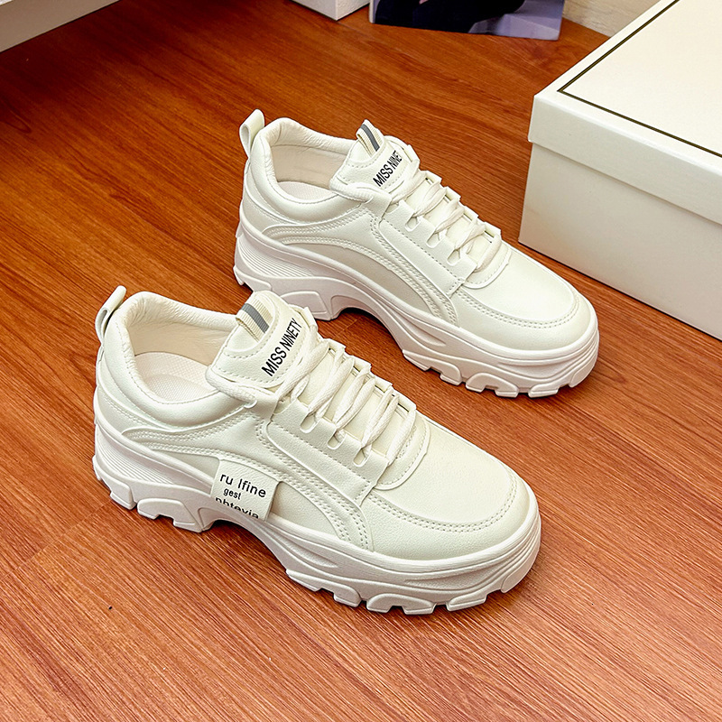 Ddmysports Ins Korean Version New Dad Women Autumn Student Mesh Breathable Sports Street Auction Height Shoes A OUTDOOR