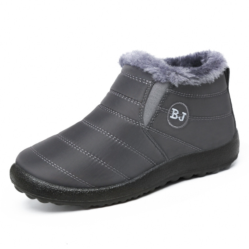 Ddmysports New Shoes Men Old Beijing With Added Fleece Warm Short Polyurethane Casual Cotton Boots Snow For Women OUTDOOR