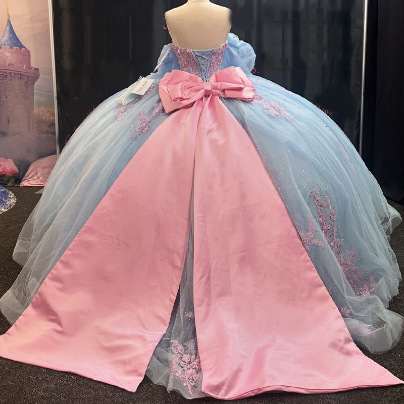 Sweetheart Quinceanera Charming Off The Shoulder Party Dress Ball Applique Lace Girl Sweet 16 Gown Vestidos 15 De