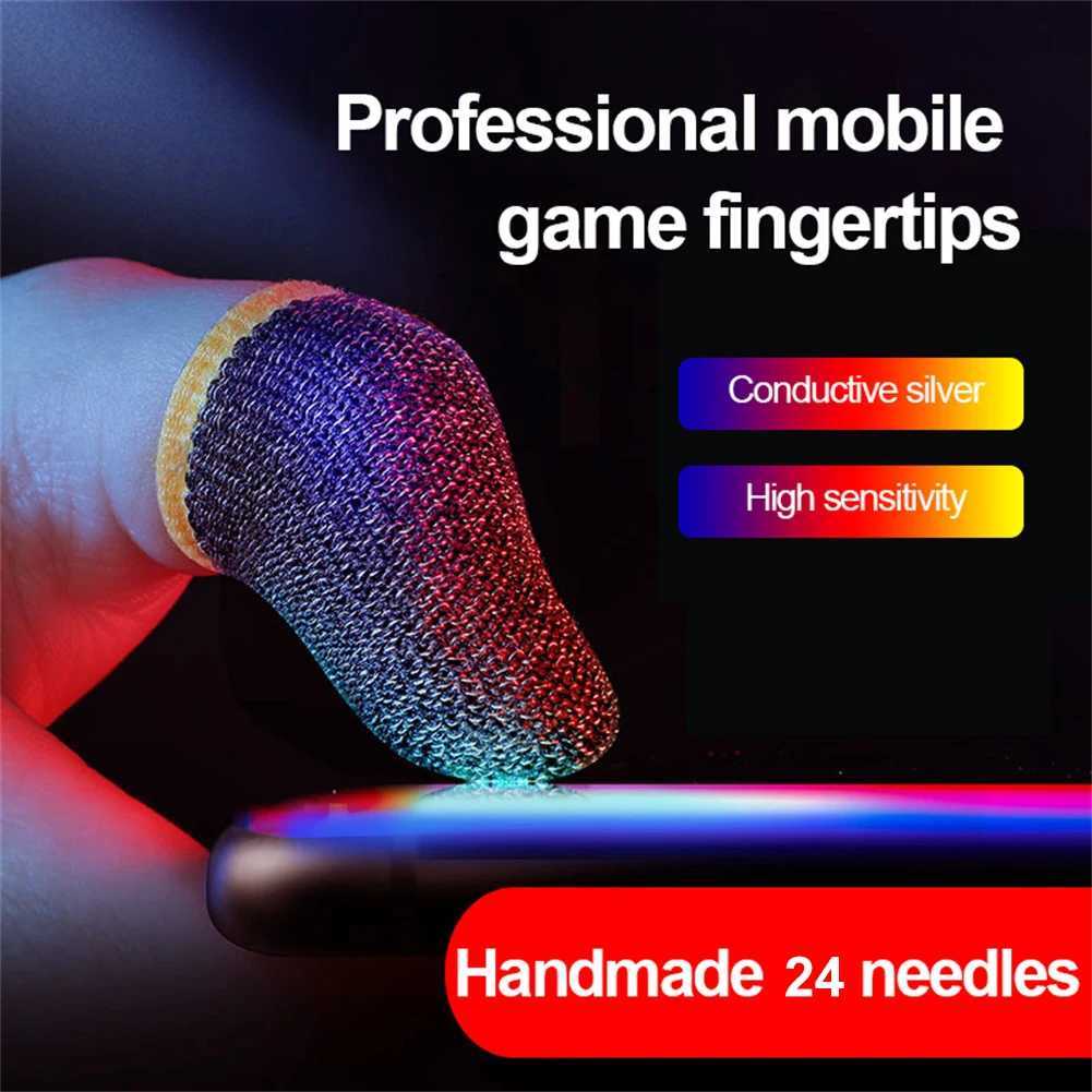 Thumb Fingertip Sleeves Sweatproof Lightweight For Gamer For Pubg Finger Cots High Sensitivity Ultra-thin Gaming Accessories Y240817