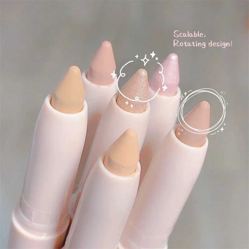 15 color flashing fluorescent pen waterproof matte white silver diamond bright suntan silk eye shadow stick makeupW241212
