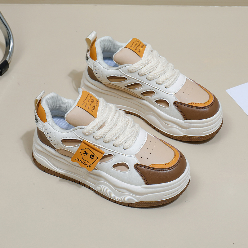 Ddmysports White For Women New Autumn Student Korean Edition Versatile Casual Ins Trendy Thick Soled Fashion Board Shoes ZS OUTDOOR