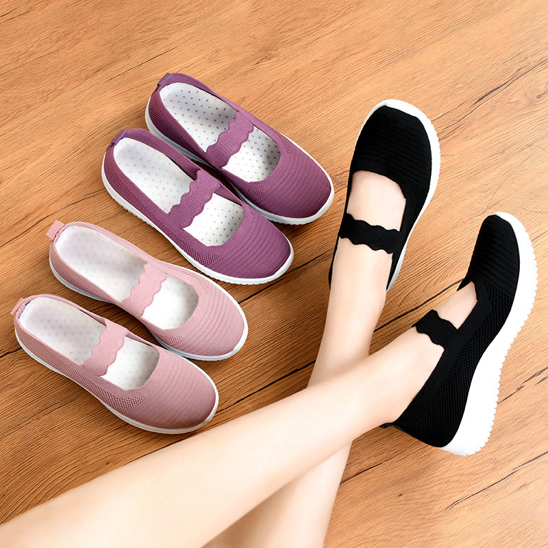 Ddmysports Spring And Summer New Casual Fashionable Shallow Mouth Mom S One Step Shoes Large Size Women OUTDOOR