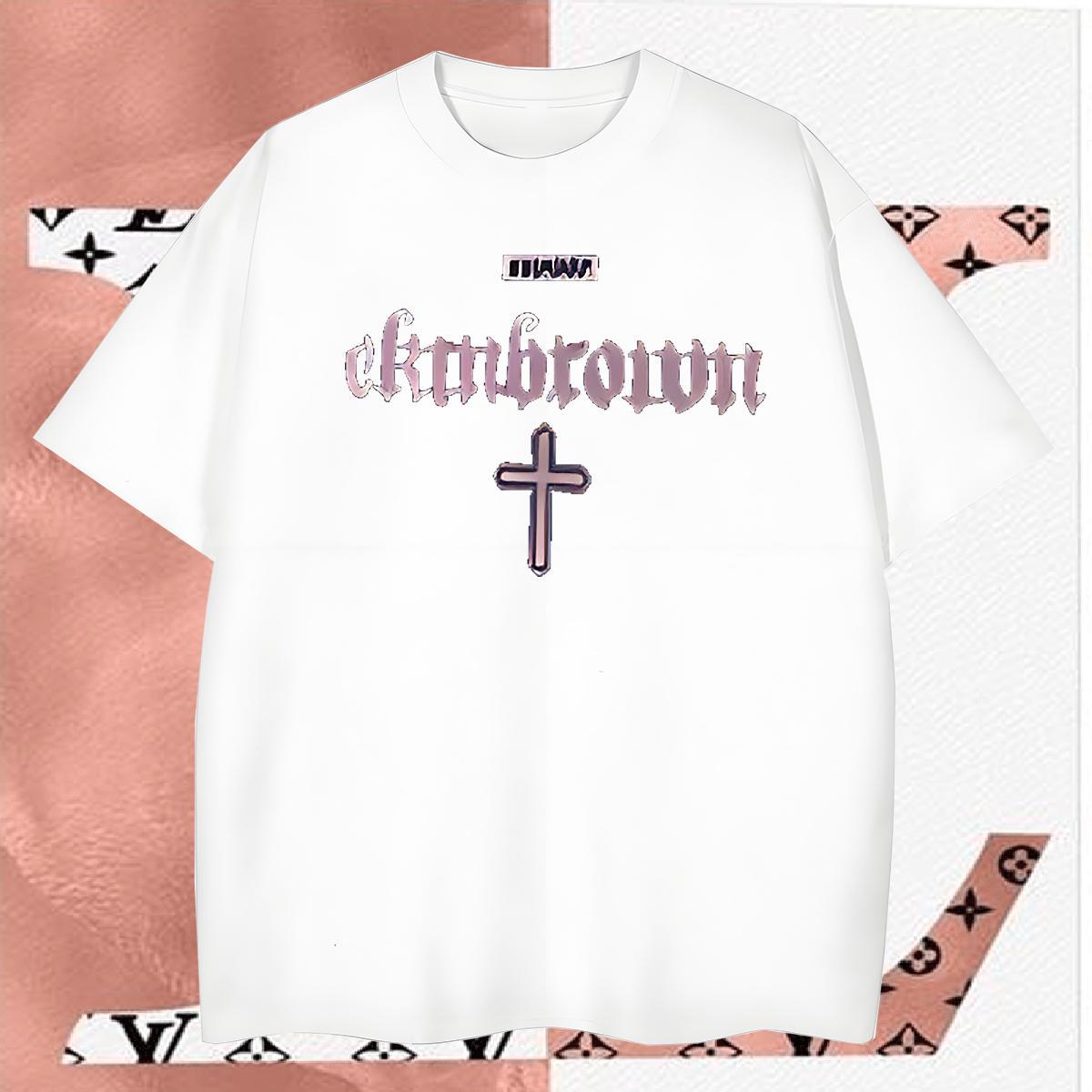 Wholesale T-Shirts for Men 230g 100% Cotton letter Daily Wear Plus Size Custom Breathable Short Sleeve Men Tops Tees Brand Tees Shirts