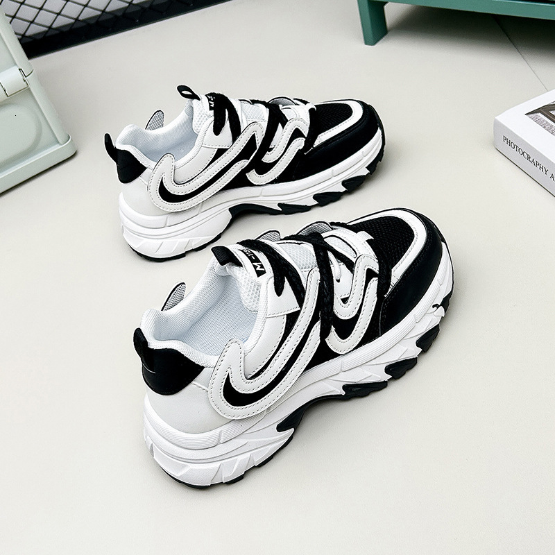 Ddmysports Ins Korean Version Low Top Dad Shoes For Women Autumn New Breathable Student Sports Height Increasing Casual CJ OUTDOOR