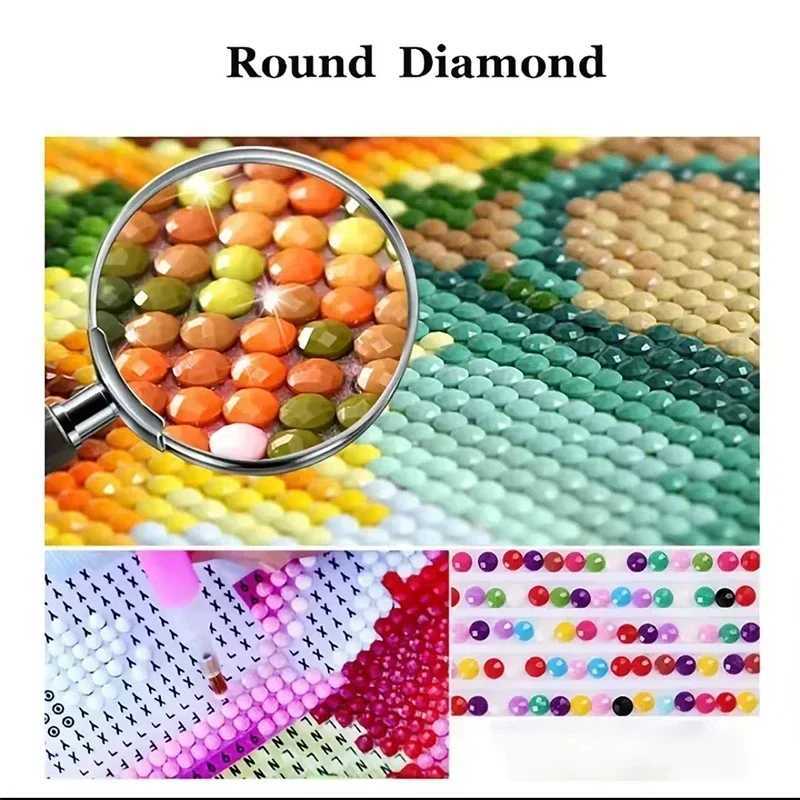 Handmade DIY cartoon dragon tamer diamond painting kit water diamond dinosaur cross stitch diamond mosaic home decorationXJ240816