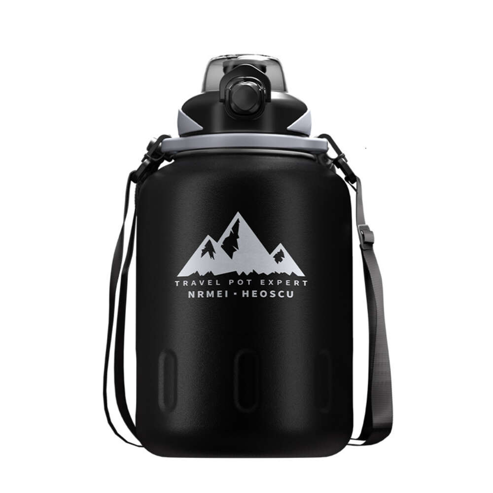 Stainless steel insulated cup, large capacity insulated cup, men's new model, ton bucket ton large belly sports kettle