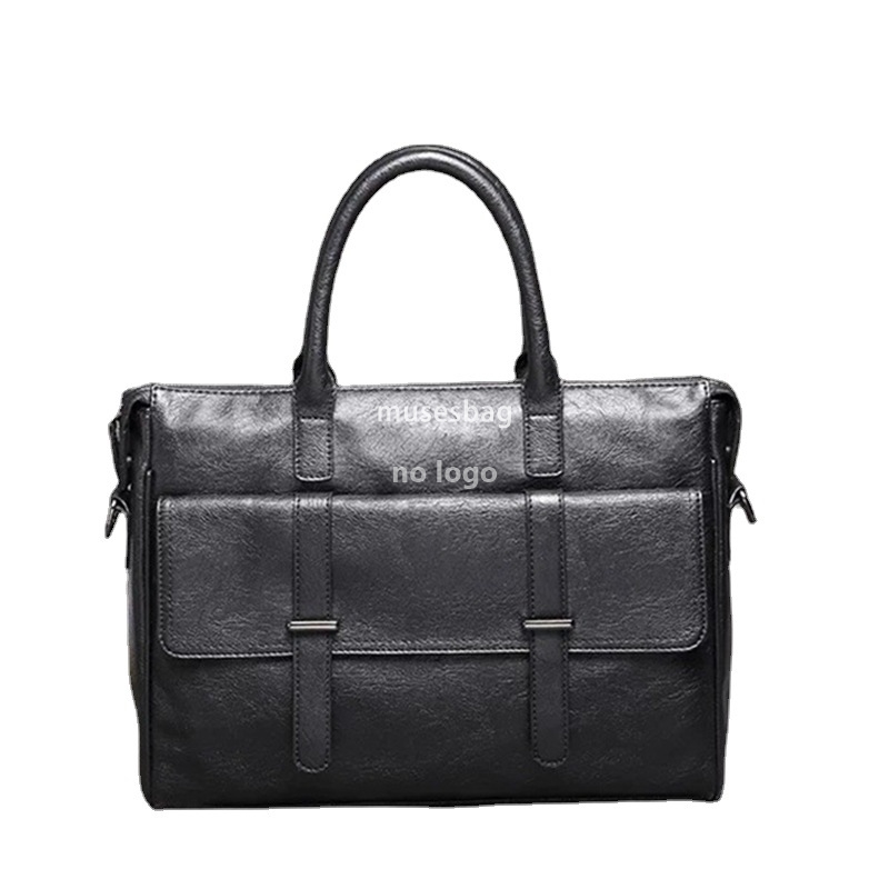 2025 new British trend retro men's handbag One shoulder oblique straddle Business commuter briefcase Korean computer messenger bag