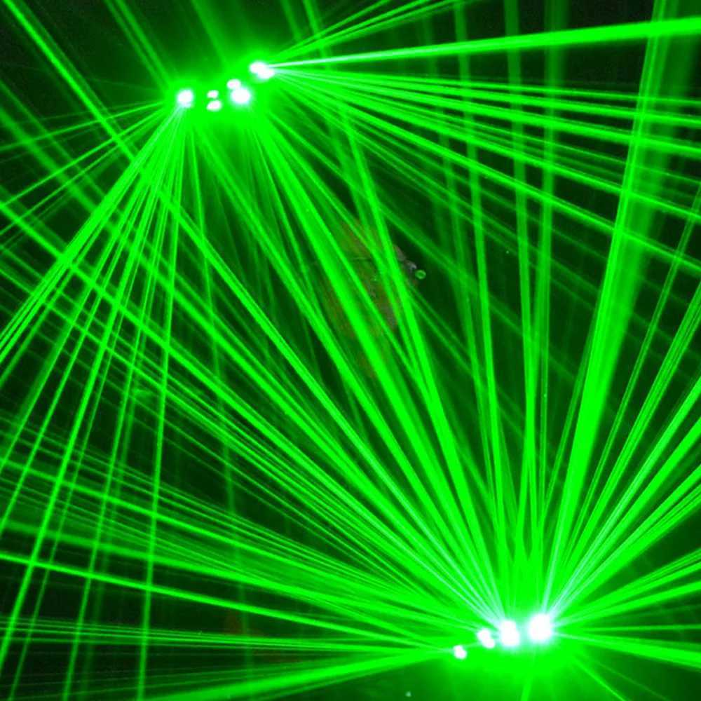 Green Laser Gloves Laser Beam Flash Finger 4 Heads Emitting Charging Drive Laser Stage Light DJ Party Display LED Light Y240817
