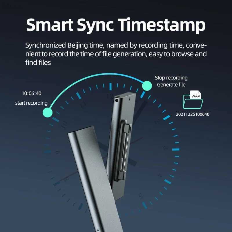 Mini Digital Voice Recorder Badge Dictahine 8/16/32GB USB Drive Pen Brooch Sound Record Activated Noise Reduce MP3 Player B240817