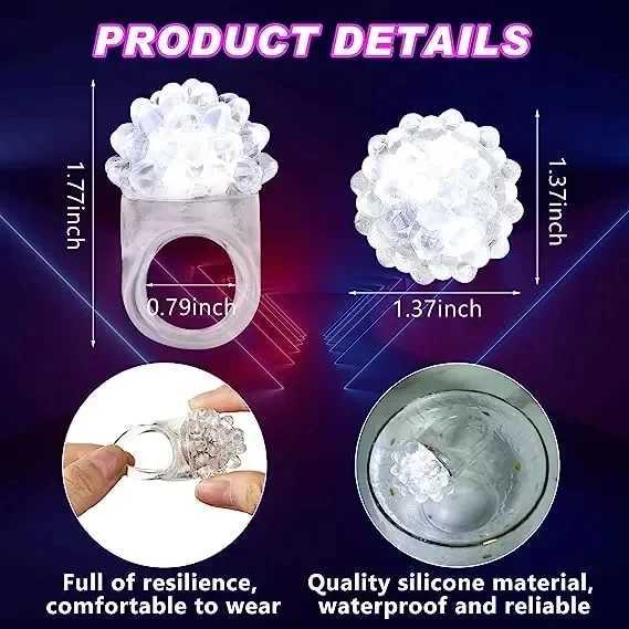 50pcs Glow Party Supplies Foam Glow Stick LED Glasses Luminous Bracelet Finger Light Wedding Christmas Party Glow Decoration Y240817