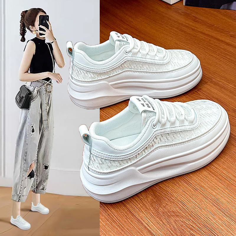 Ddmysports Spring New Instagram Korean Basic Little White Female Eightening Student Running Board Breathable Casual Shoes XT OUTDOOR