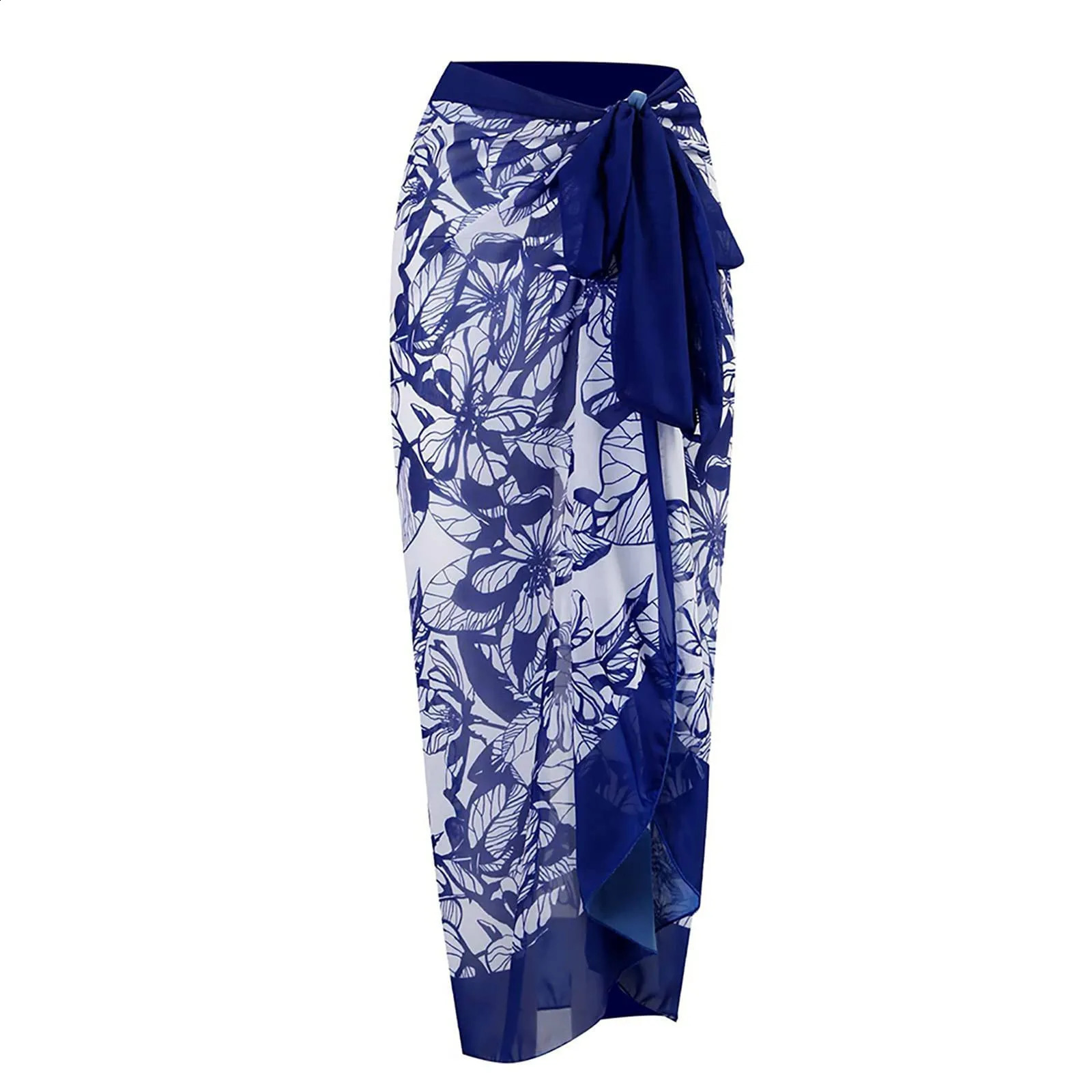 2-Piece Women Bikini Set Push Up Floral Printed Ruffle Bikinis Strappy Bandage Swimwear Brazilian Biquini Bathing Suit 240813