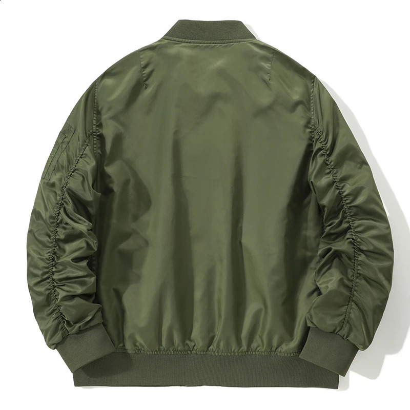 Wholesale Outdoor Flight Jackets Mens Baseball Uniform Style Fashion Waterproof Plus Size BomberJK06 240816