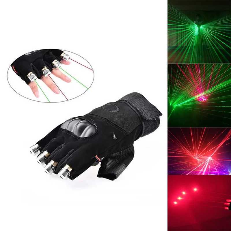 Green Laser Gloves Laser Beam Flash Finger 4 Heads Emitting Charging Drive Laser Stage Light DJ Party Display LED Light Y240817