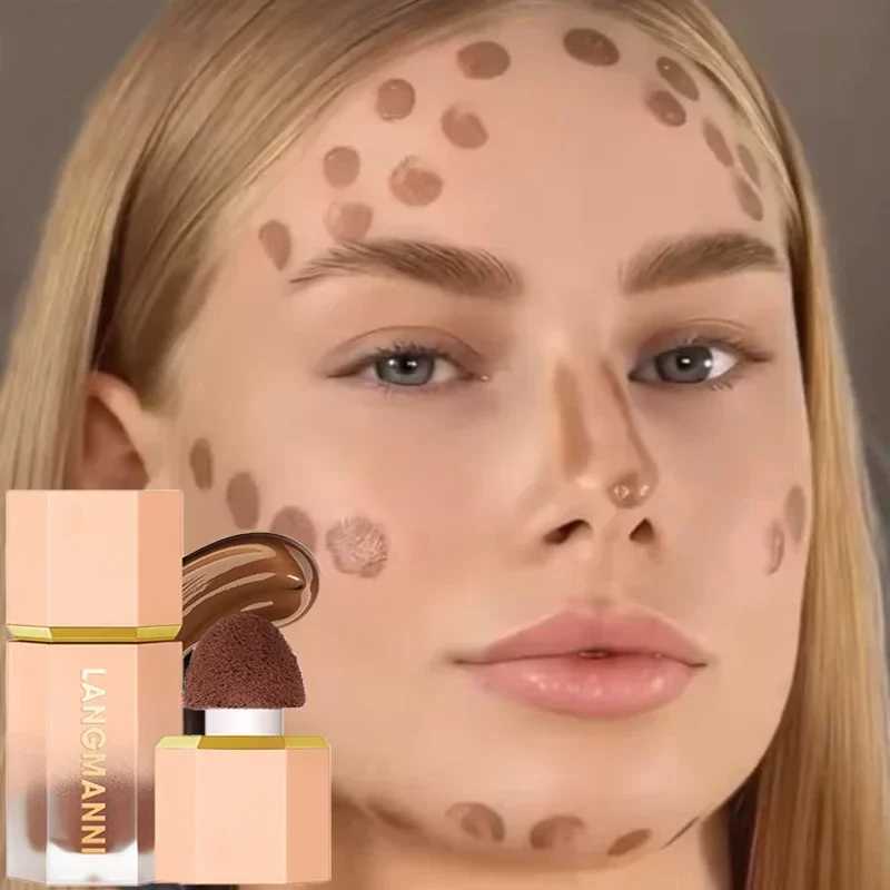 Waterproof Liquid Contour Stick Brown Bronzer Contour Stick Face Foundation Make Up Pens V-face Shaping Contour Pen Face Makeup Y240816