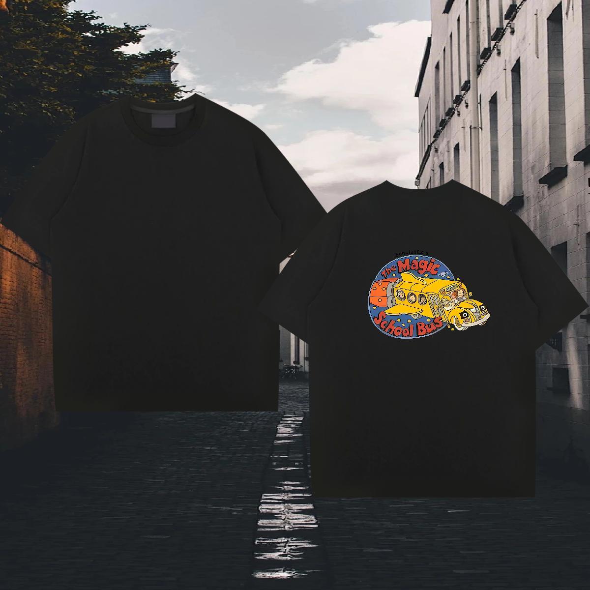 Classic T Shirt For Man 230g 100% Cotton plane High Street Hip Hop DIY Breathable Tshirt for Man Woman Free Shipping Tshirts