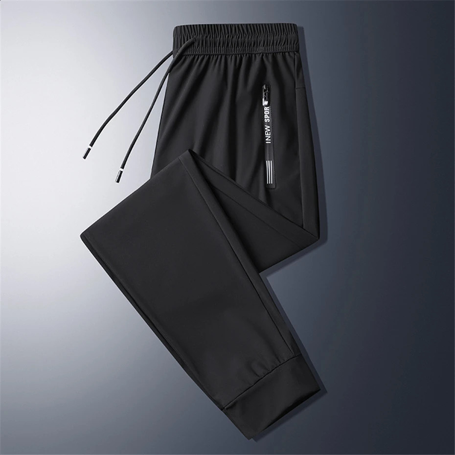 Summer Cool Pants Men 8XL Plus Szie Sweatpants Fashion Casual Stretch Pants Male Big Size 7XL 8XL Summer Trousers Black Grey 240816CJ