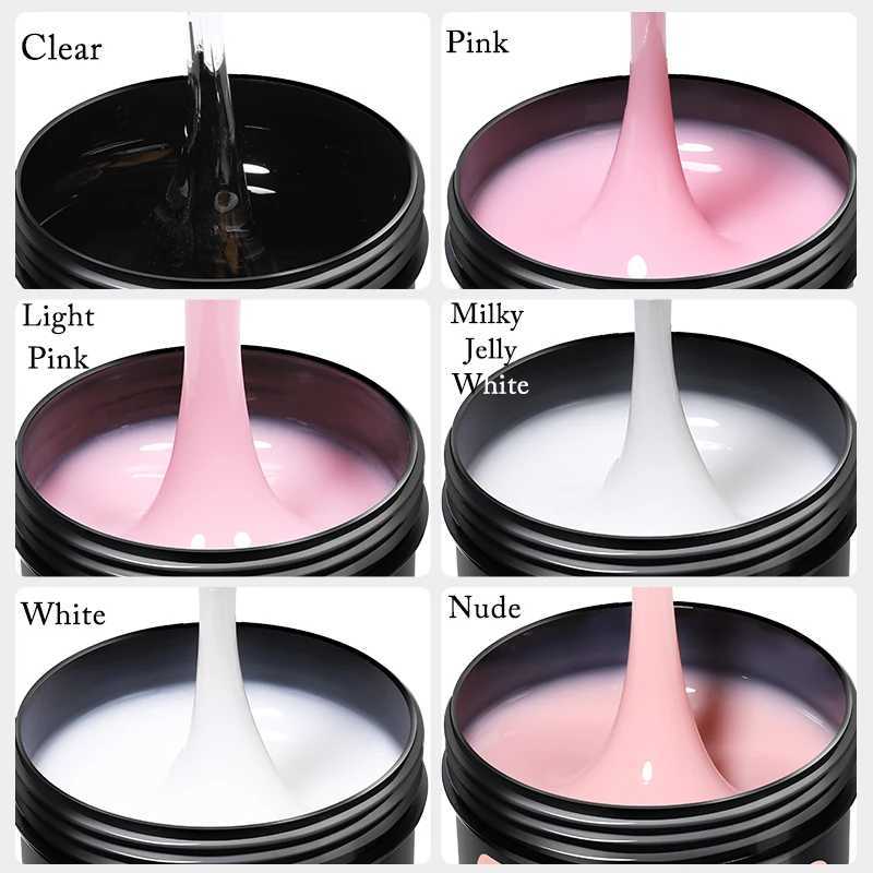 UR SUGAR 150g Fast Extension gel Pink Jelly Cream White Camouflage Finger French Hard gel UV LED gel Nail Art Design Ergonomics W240816