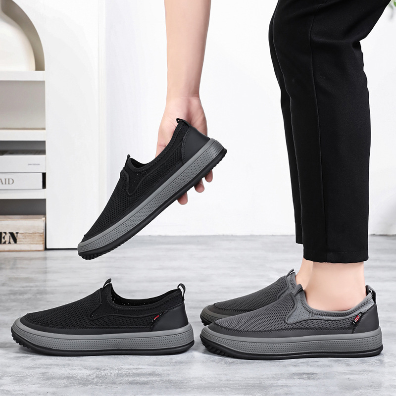 Ddmysports Men S Spring And Autumn New Styles Men Mesh Shoes Breathable Soft Soled Lightweight Casual OUTDOOR