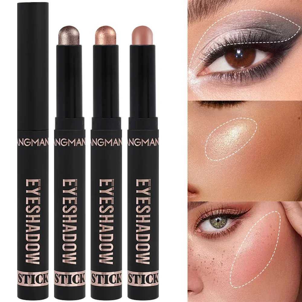 8 Color Lescent Eyeshadow Stick Highlighter Eyeshadow Pencil Waterproof Glitter Matte Nude Eye Shadow Pen Sparkly Eye MakeupW250217