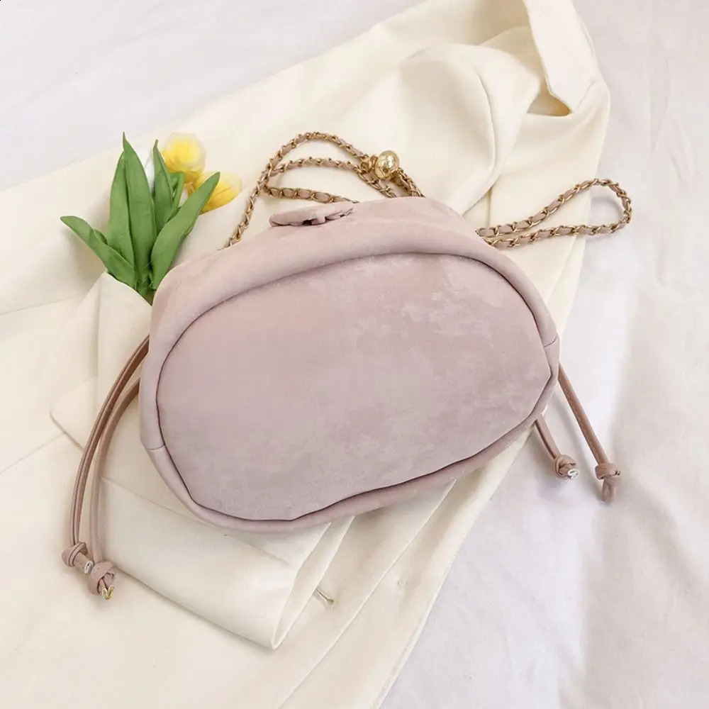 Fashion Women Shoulder Bags Retro Trendy Handbag Ladies Bucket Bag Portable PU Leather Crossbody for 240816