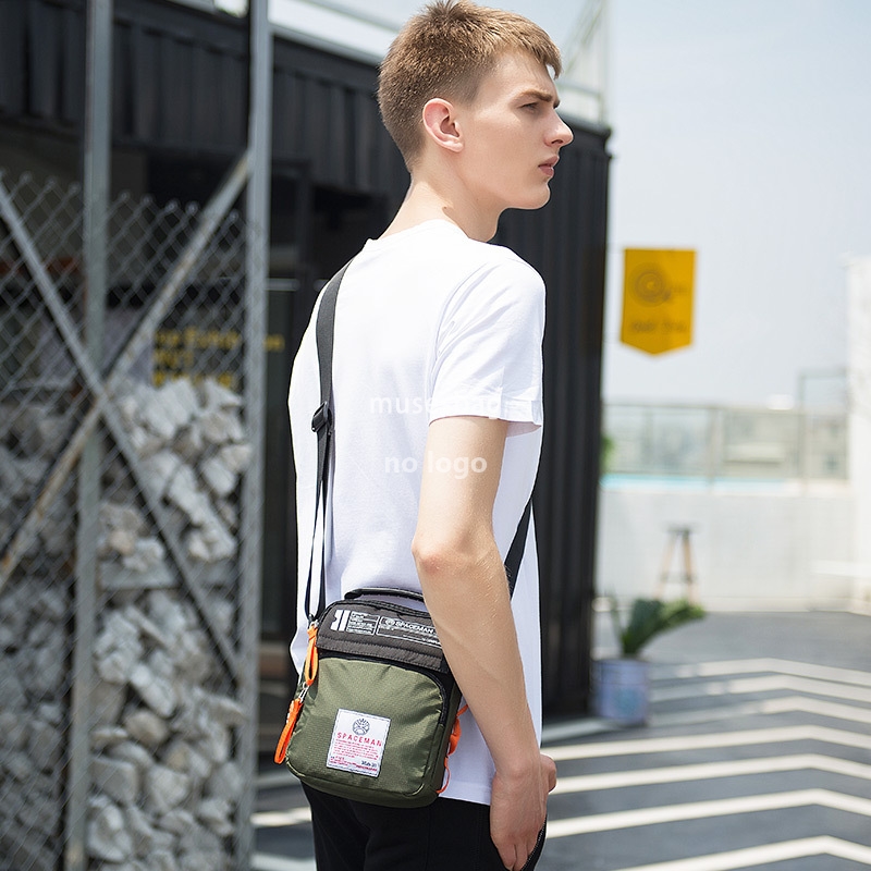 New men's shoulder bag fashion casual crossbody bag men's vertical handbag waterproof nylon bag small bag