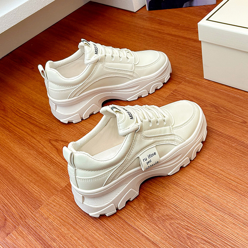 Ddmysports Ins Korean Version New Dad Women Autumn Student Mesh Breathable Sports Street Auction Height Shoes A OUTDOOR