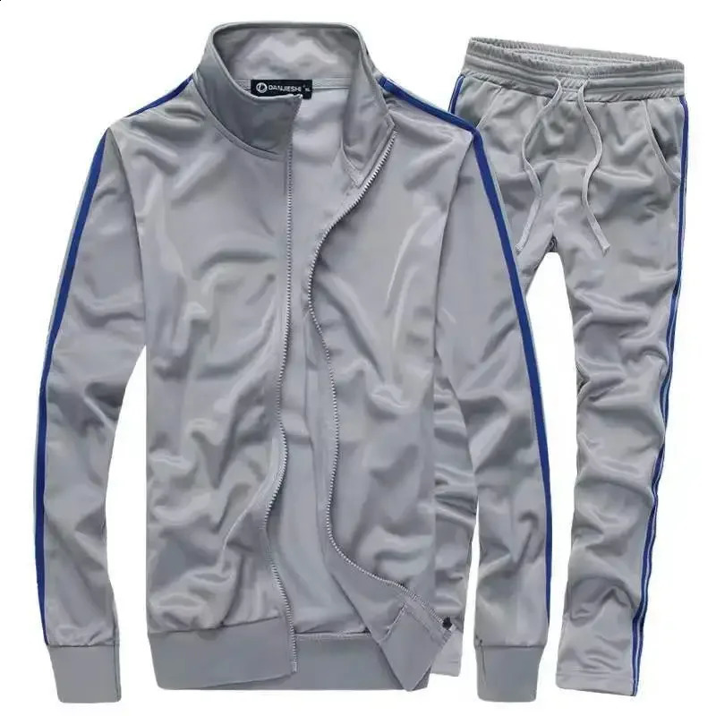 Fashion casual mens long sleeved open top sports shirt 2-piece set cross-border spring/summer outdoor trade 240827