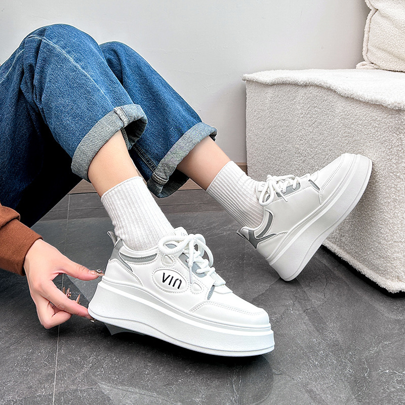 Ddmysports Low Cut Breathable Small White For Women In Spring New Internet Celebrity Big Toe Bread Shoes Thick Soled Casual Board S OUTDOOR