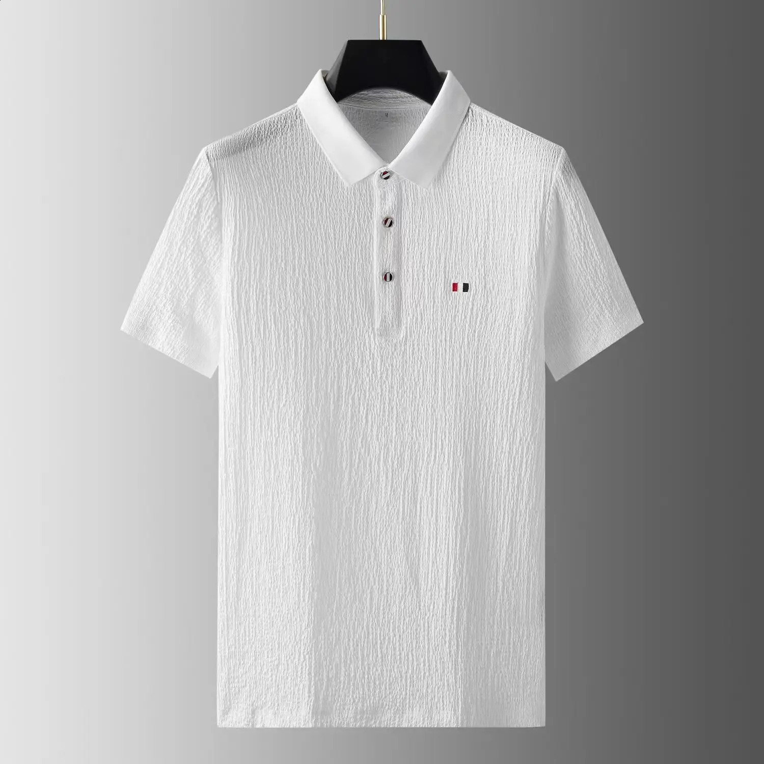 Summer mens classic solid color short sleeved two-piece set mens casual loose high-quality sportswear 240827