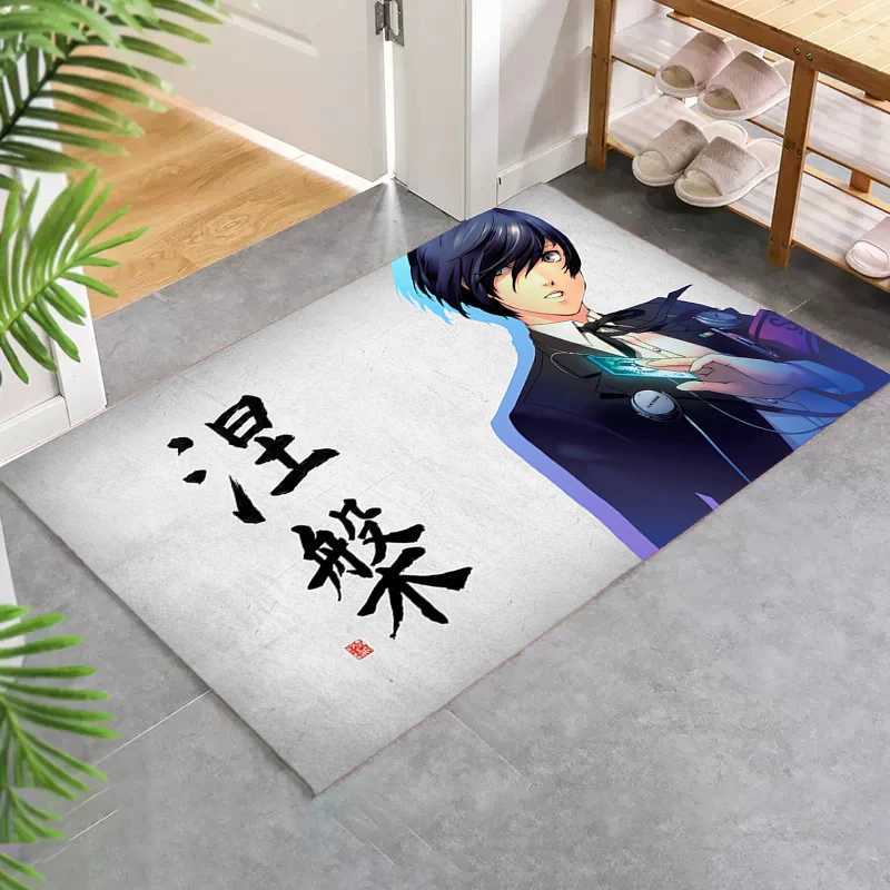 Entrance Doormat Persona Mats Bedroom Anime Rug Non-slip Kitchen Mat Children Room Mat Home Decoration Custom Rugs Carpet Foot Y240816
