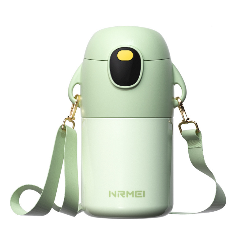 Children's insulated cup, specifically designed for girls in school, with high aesthetic value, cute baby straws, water kettle, portable water cu