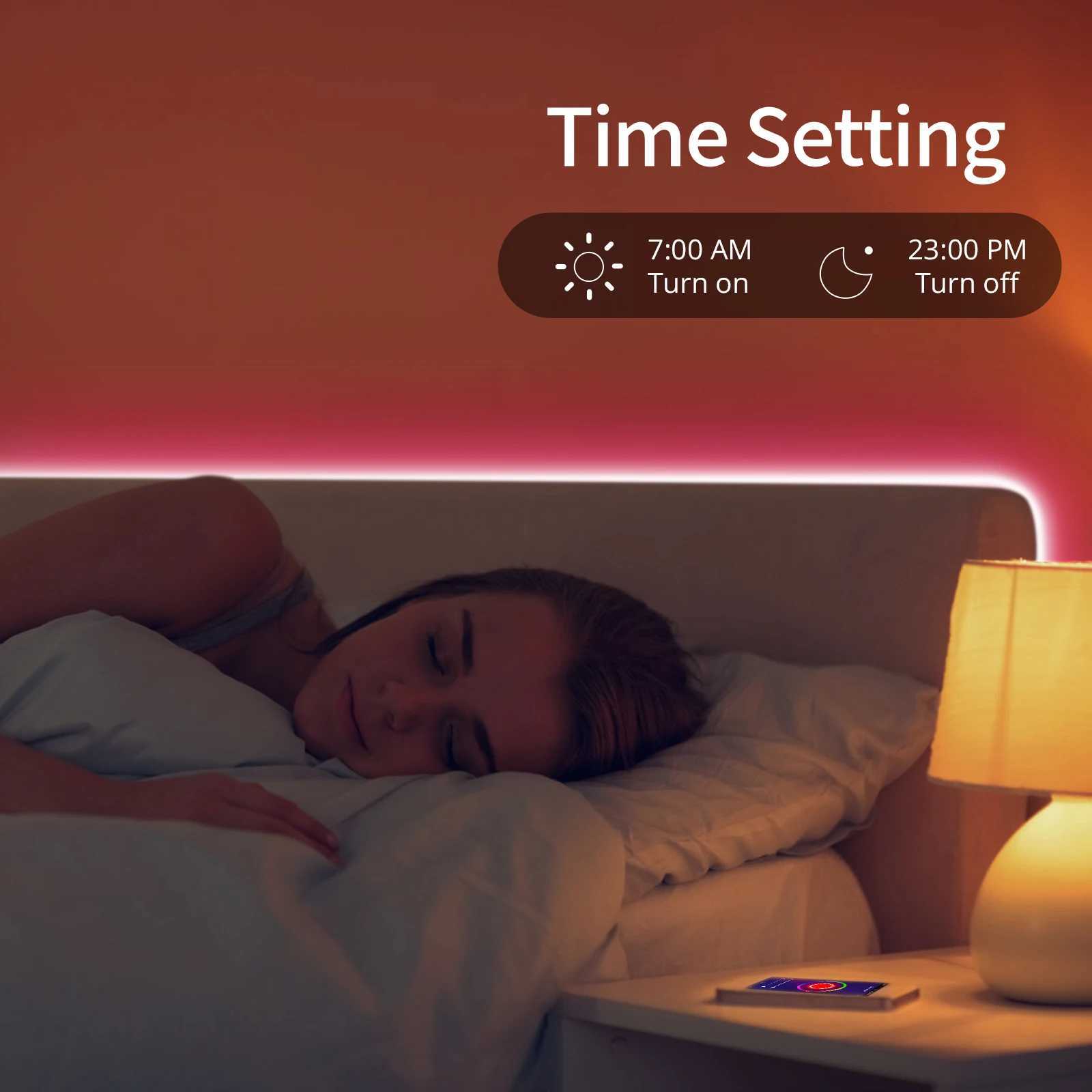 5V USB RGB neon light LED strip 1/2/3/4/5M Tuya WiFi neon light RGB strip and smart living application/Alexa/Google Home for neon light decoration lig