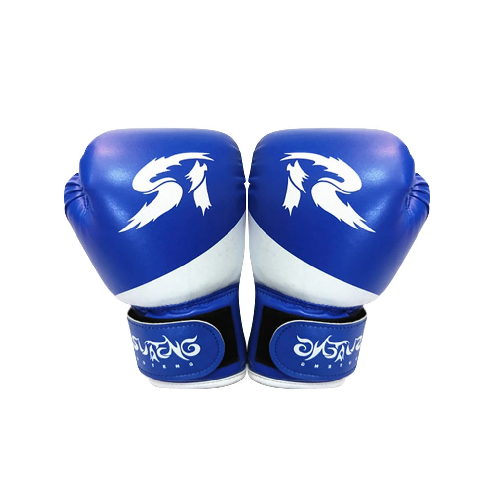 1 Pair ren Boxing Gloves Sports Protection PU Leather s ren Boxing Gloves for Karate Muay Thai Kickboxing Equipment 240813