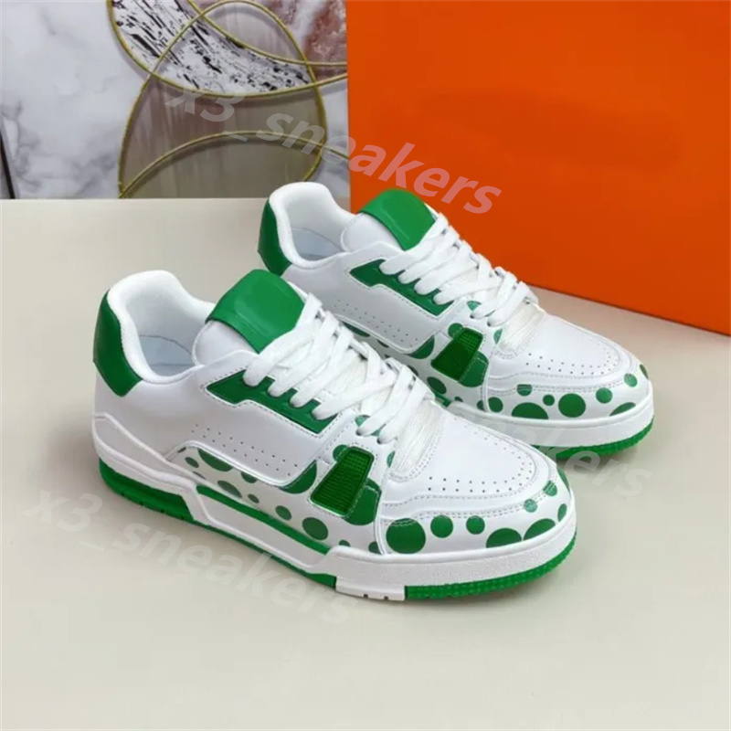 2025 fashion printing lovers Luxury casual skate shoes designer White sneakers mens women low cut platform classic black white grey trainers size 36-45 A24
