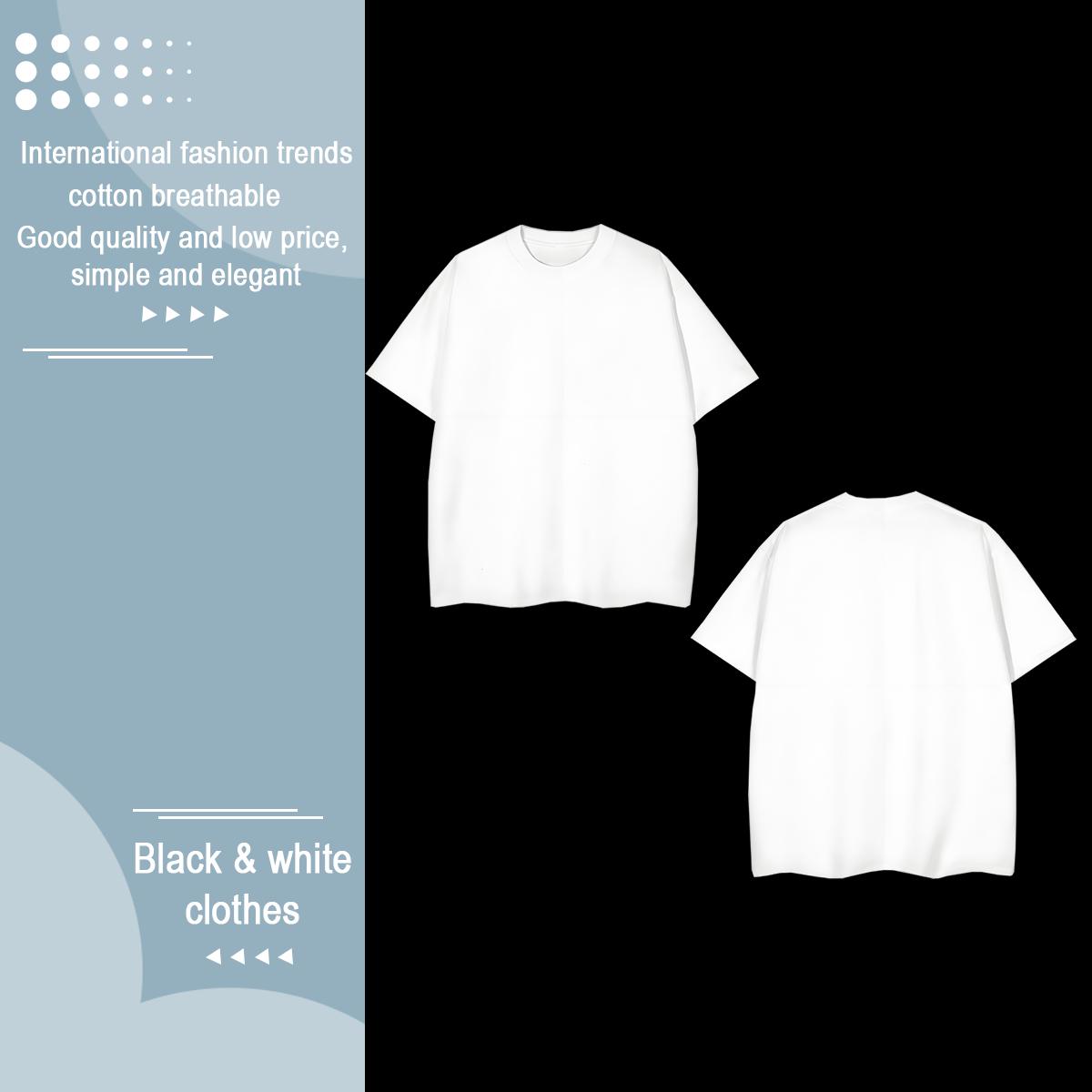 Casual New Men Tees pumpkin Home Outdoor 230g Cotton Tops Tees Crew Neck Unisex T shirt Custom Cartoon