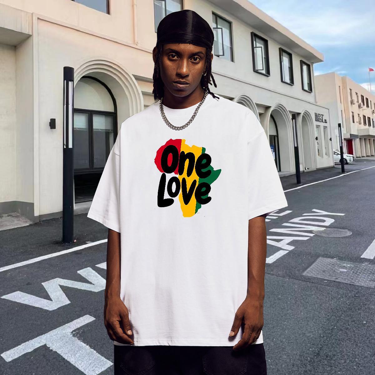TOP Quality T-Shirts for Men 230g 100% Cotton letter Sports Casual Floral Print O Neck Short Sleeves Men Tops Tees 2024 Designer Tops Shirt