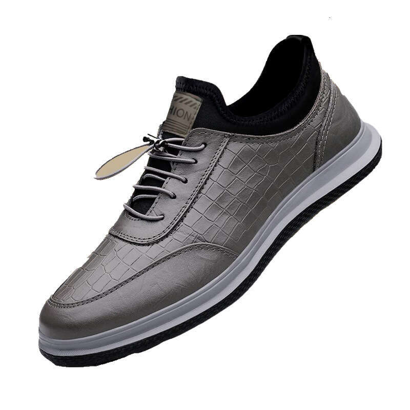 2023 New Style Casual Leather Breathable Men's Sole Soft Top Board Driving Bean Shoes