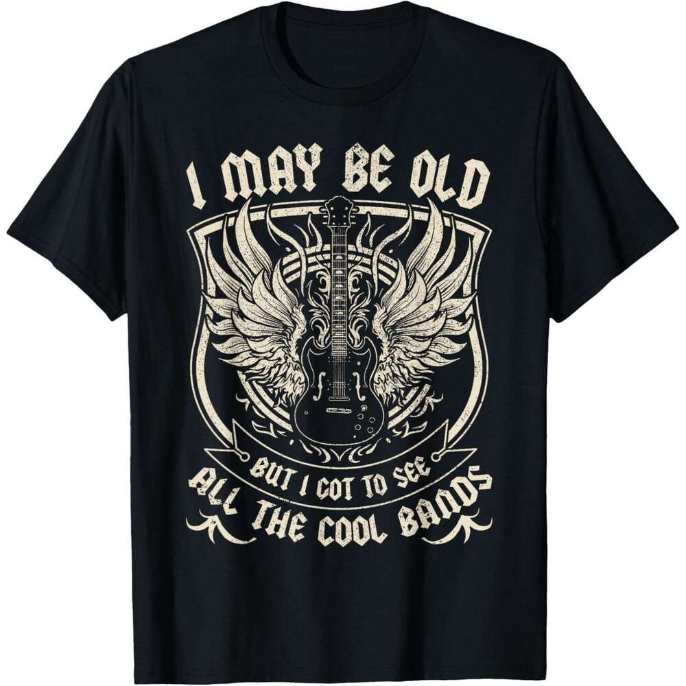 2025S Fashion Designer T Shirt For Mens May Be Old But I Got To See All The Cool Band Rock Concert T Shirt Shirts Tshirt Graphic Tee Casual Tops Cloth