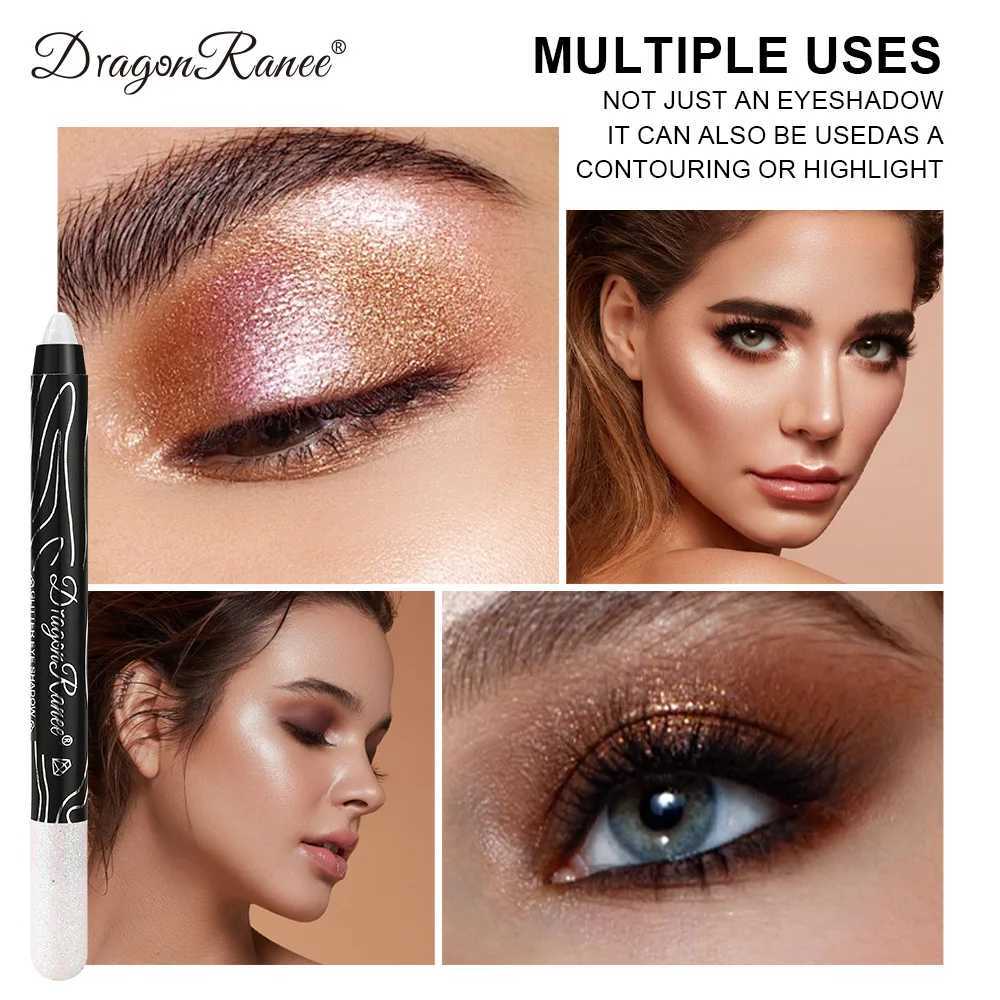 1Pc Metal Purple eye shadow Pencil Flash Silk Lining Pen Highlighter Long lasting Gold Blue Cream eye shadow Stick MakeupW241212