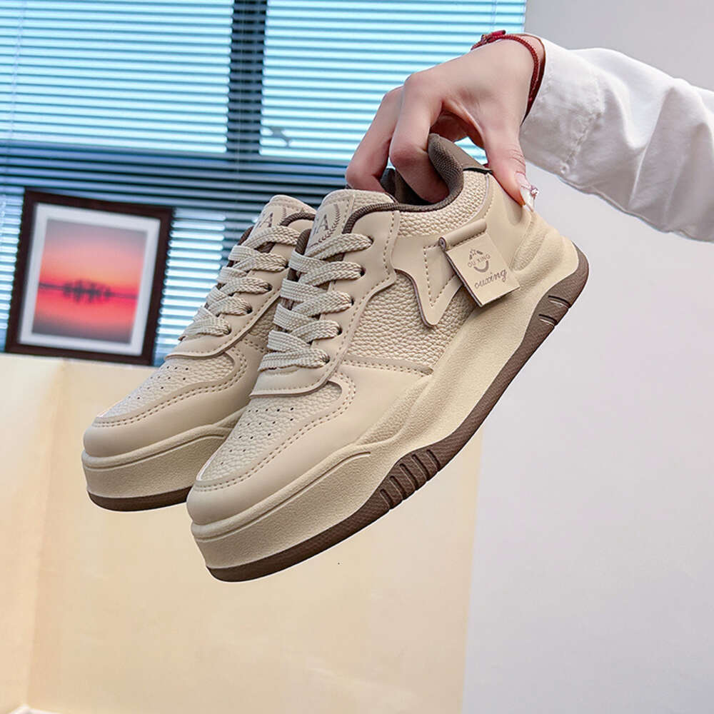 Ddmysports White For Women New Student Korean Edition Ins Trendy Versatile Thick Soled Board Spring And Autumn Casual Shoes Q OUTDOOR