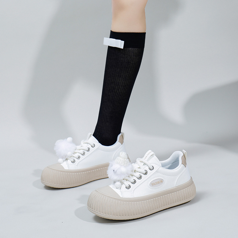 Ddmysports Little White For Women New Autumn Student Korean Edition Versatile Casual Ins Trendy Thick Soled Fashion Board Shoes KT OUTDOOR
