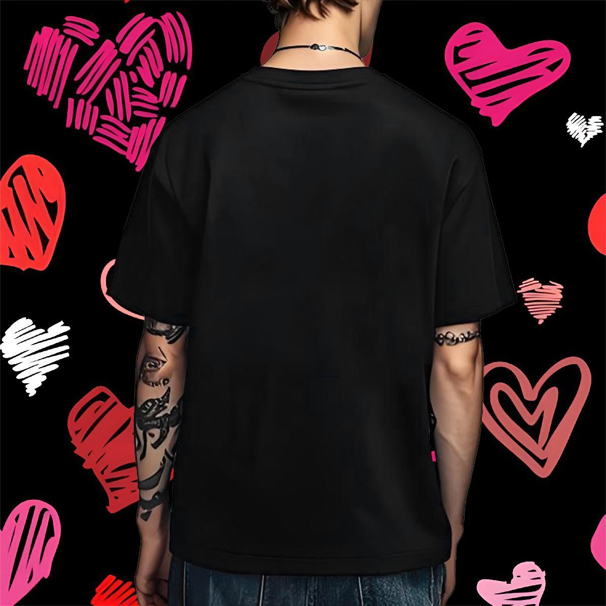 Custom scary Men Clothes T-Shirt 100% Cotton 230g Mens T Shirts Graphic Street Wear Breathable Soft Cool Polos