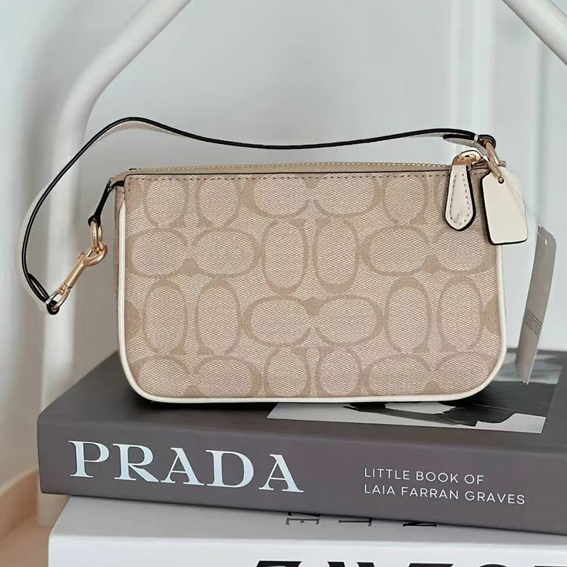 trendy underarm NOLITA designer shoulder bag women leather brown black white sac luxury handbags full letter daily life pouch old flower cherry p