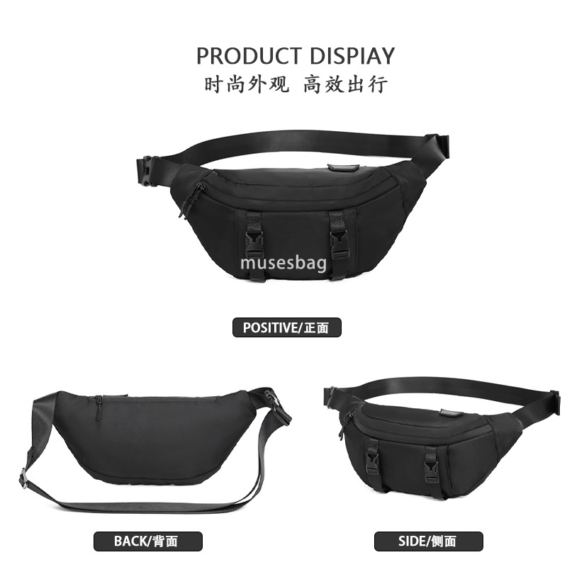 Men's chest bag Men's fashion brand tooling crossbody bag casual small bag boys satchel shoulder bag sports small backpack