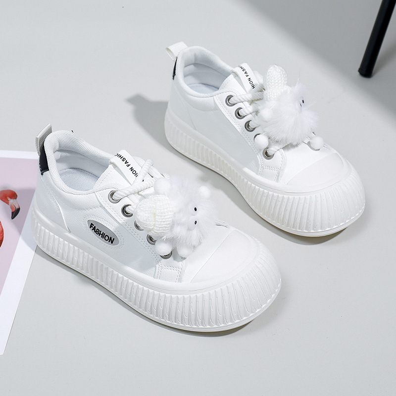 Ddmysports Little White For Women New Autumn Student Korean Edition Versatile Casual Ins Trendy Thick Soled Fashion Board Shoes KT OUTDOOR
