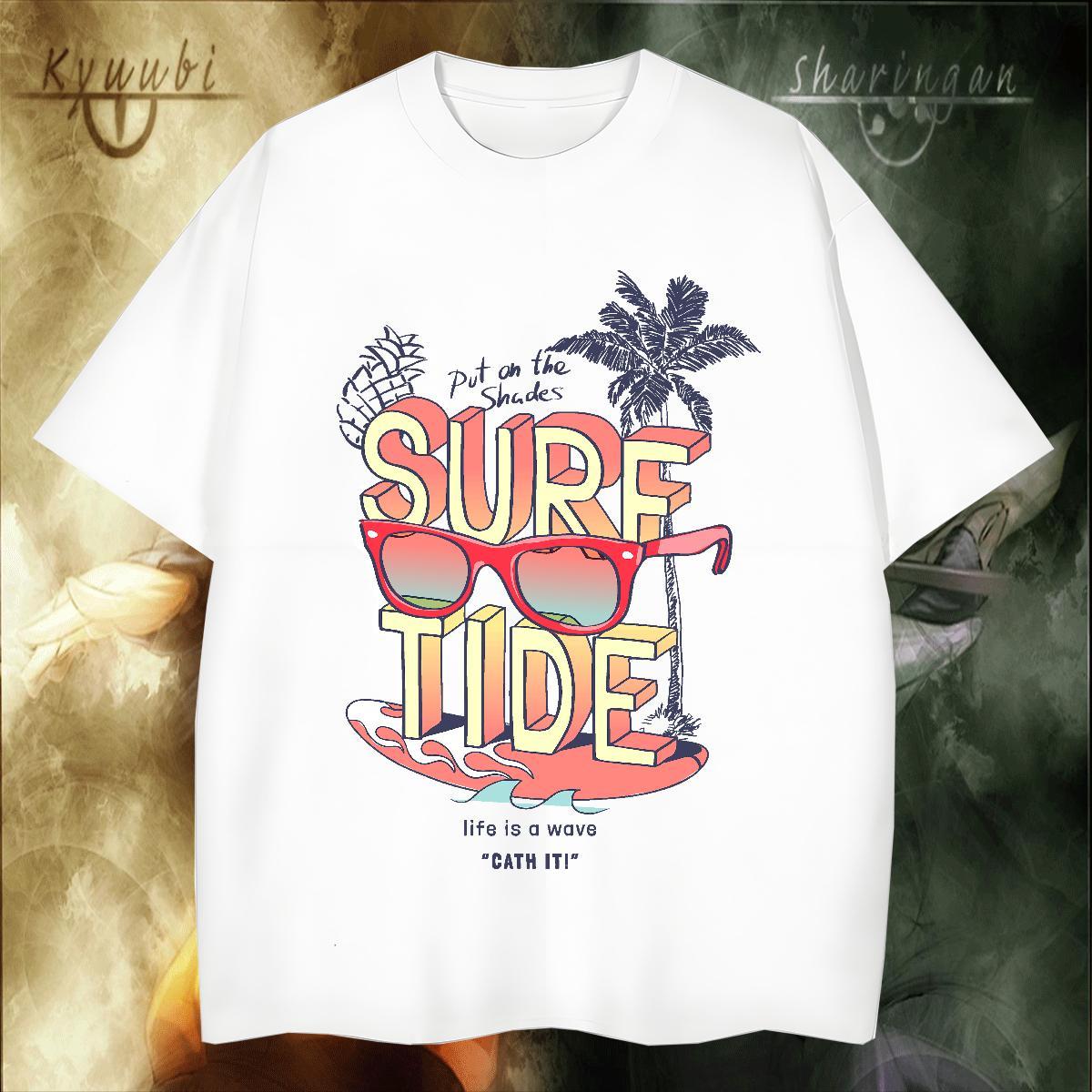 Cool T shirt 230g Pure Cotton letter Spring Summer Custom Cartoon Breathable Short Sleeve Mens Tshirts Designer Wear